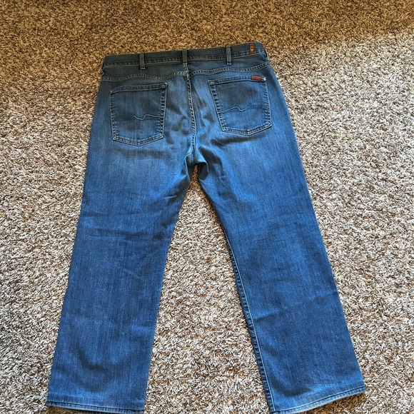 7 For All Mankind Luxe Performance Men’s Austyn Relaxed Straight Jean - Picture 7 of 8